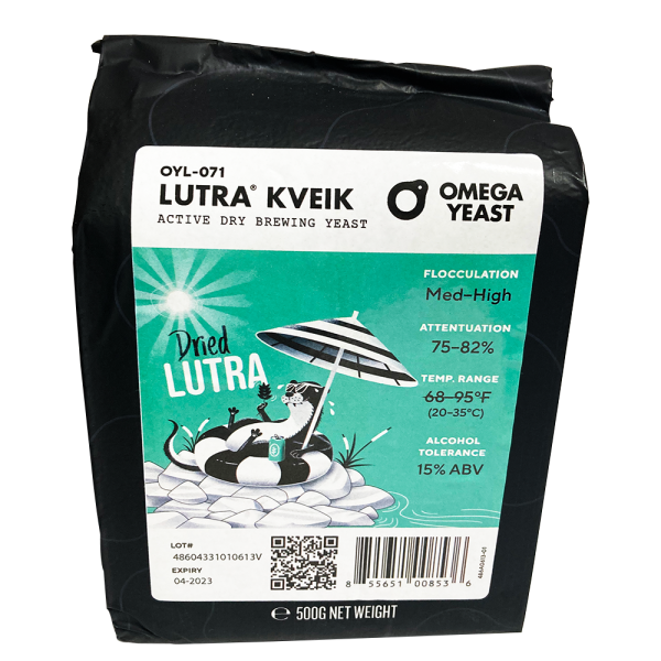 Omega Dried Lutra Kveik Yeast 500g